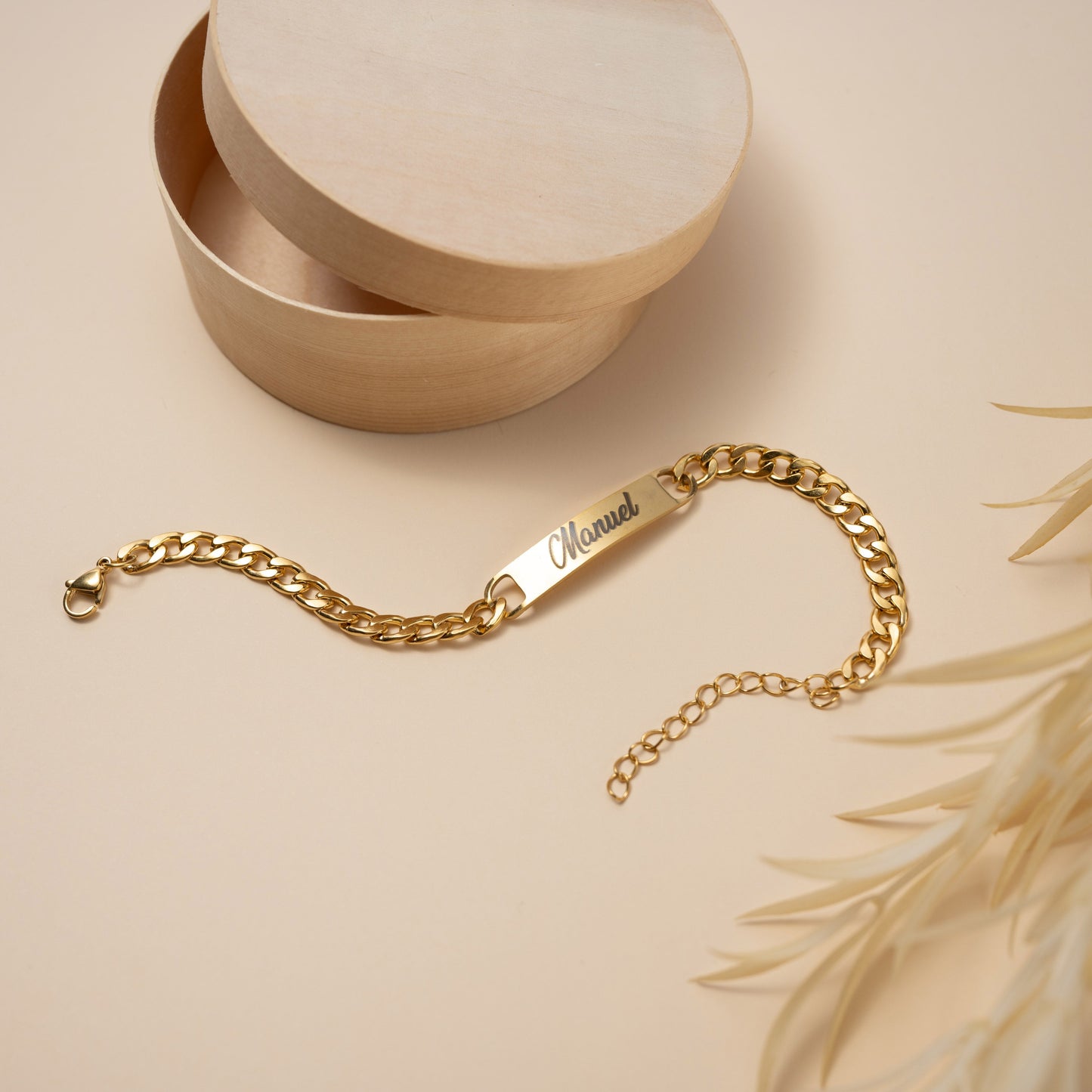 Pulseira personalizada com dedicatória
