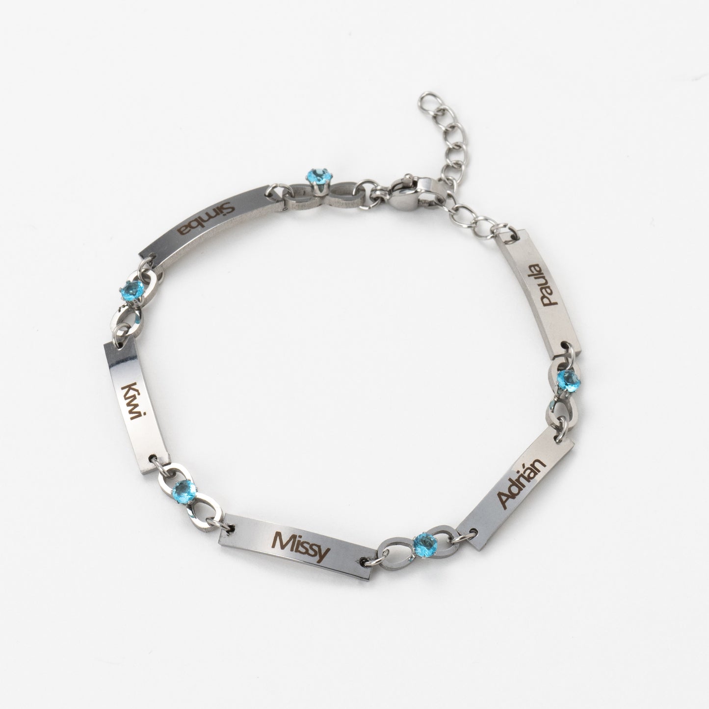 Pulseira infinita personalizada
