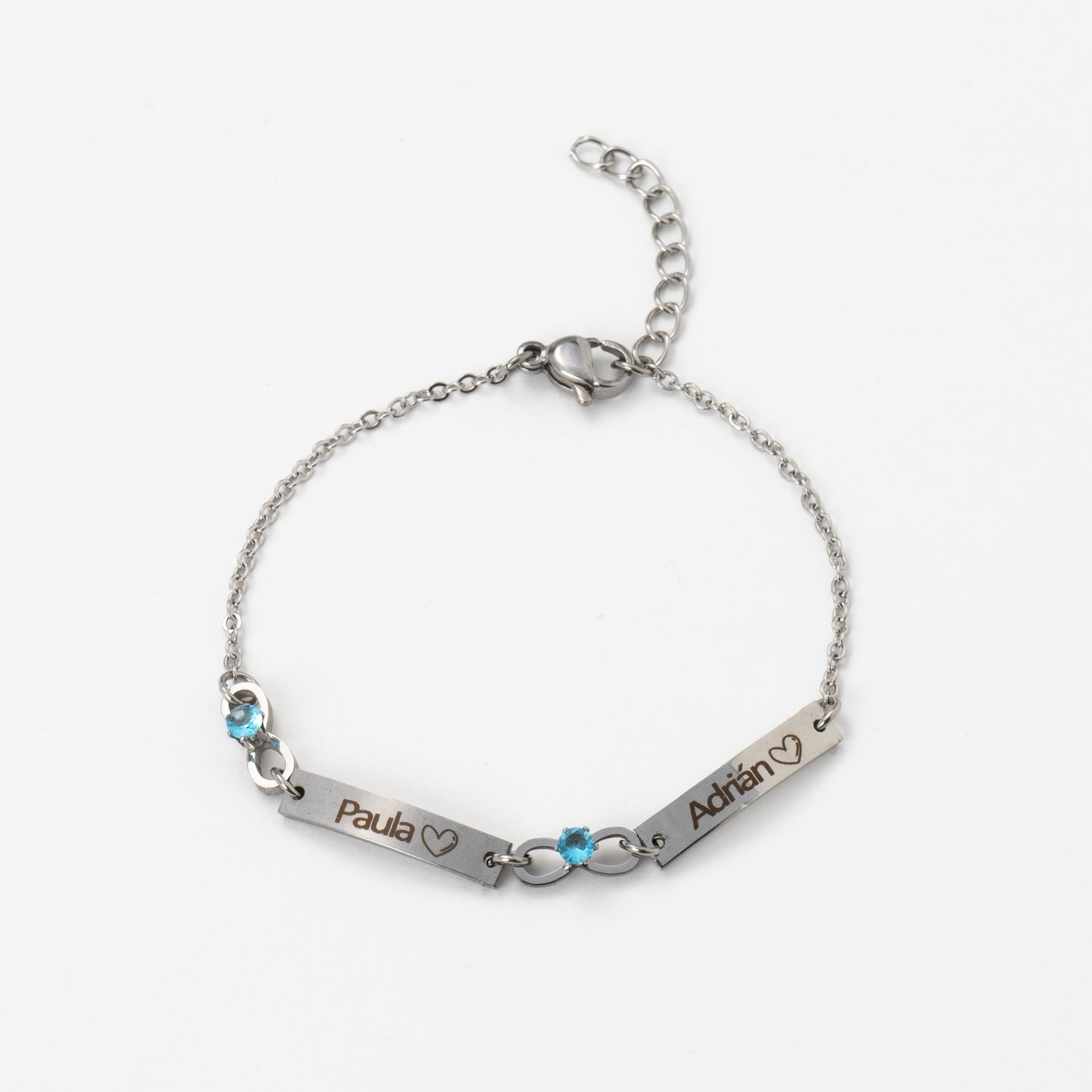 Pulseira infinita personalizada