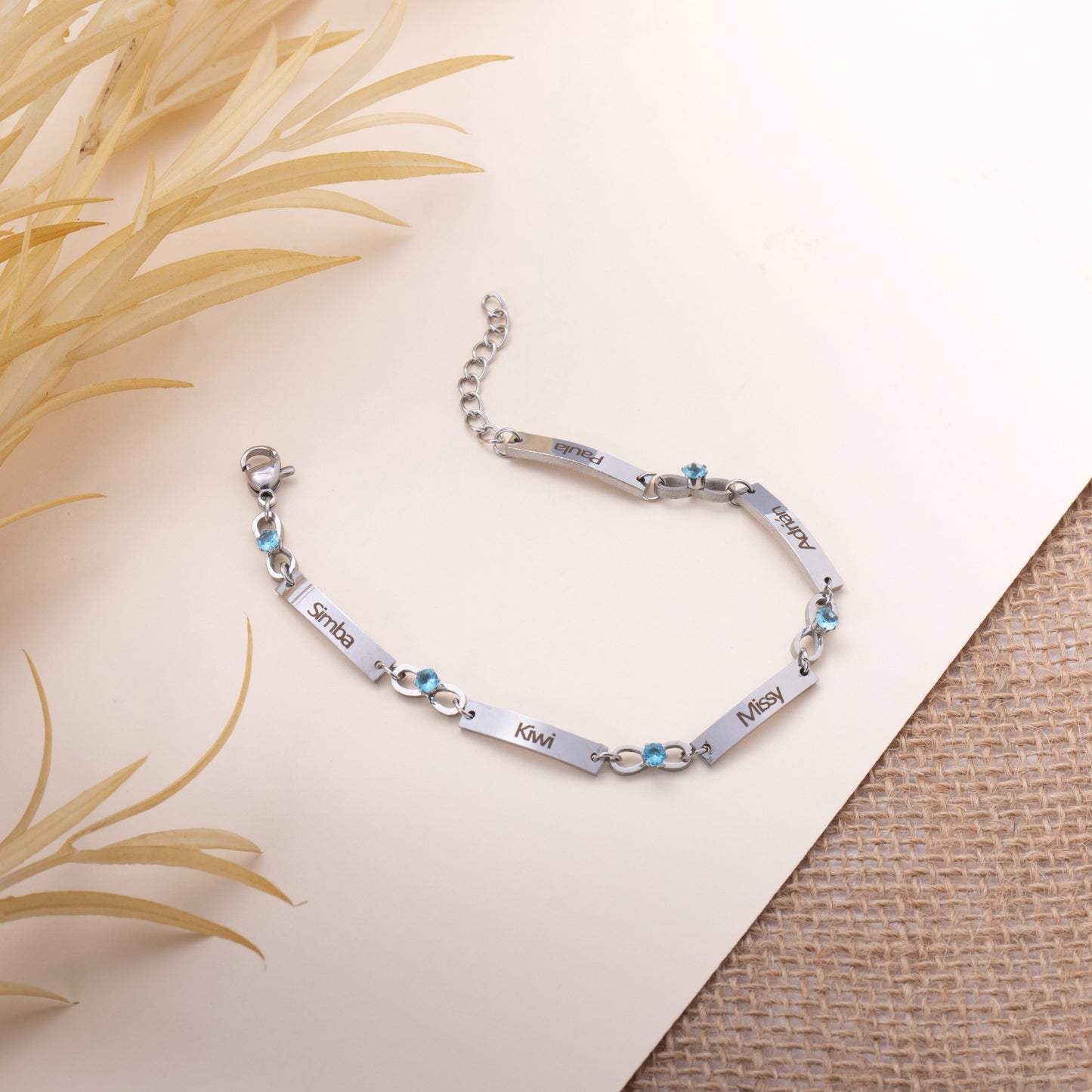 Pulseira infinita personalizada