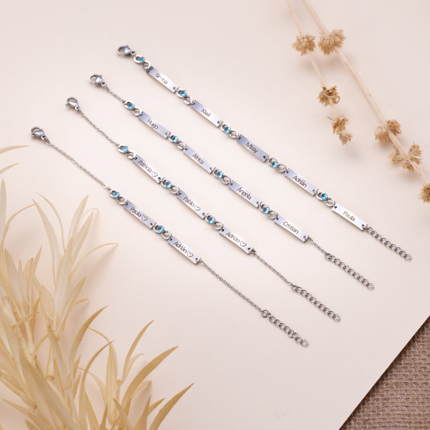 Pulseira infinita personalizada