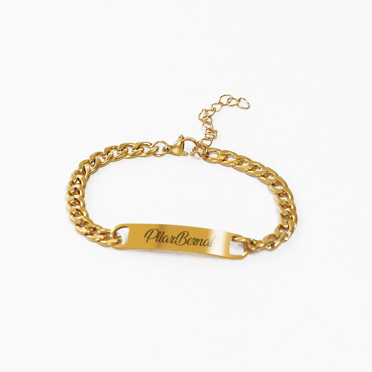 Pulseira personalizada com dedicatória